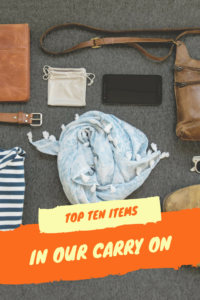 Top Ten Items we Bring in our Carry On Bags #planetravel #carryonitems