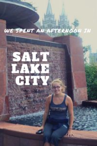 An Afternoon in Salt Lake City, Utah touring the Mormon Church and Salt Lake. #saltlakecity #TravelUtah